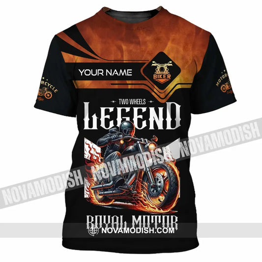 Unisex Shirt Custom Name Vintage Motorbike Love T-Shirt / S T-Shirt