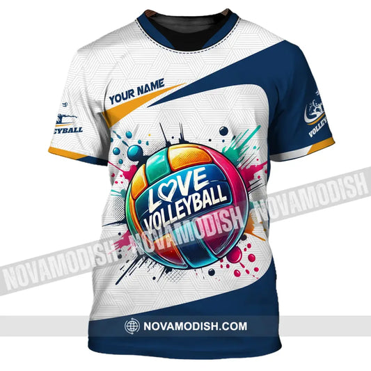 Unisex Shirt Custom Name Volleyball Club Uniform Hoodie T-Shirt / S