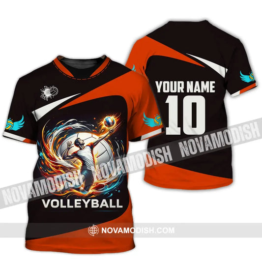 Unisex Shirt Custom Name Volleyball T-Shirt For Club Gift Players / S T-Shirt