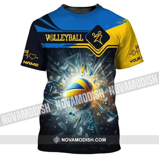 Unisex Shirt Custom Name Volleyball T-Shirt For Team Gift Players / S