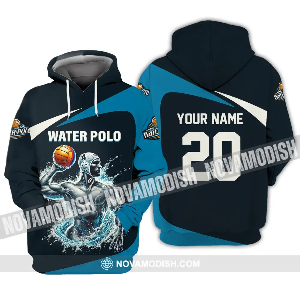 Unisex Shirt Custom Name Water Polo T-Shirt For Club Gift Players Hoodie / S T-Shirt