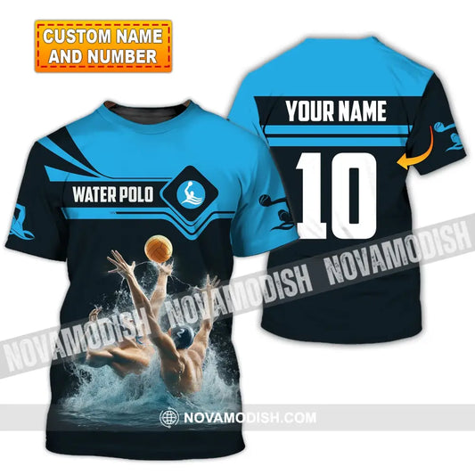 Unisex Shirt Custom Name Water Polo T-Shirt Hoodie Long Sleeve Team Uniform T-Shirt