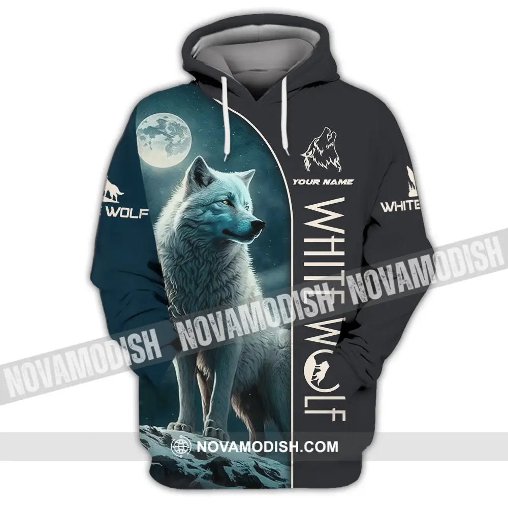Unisex Shirt - Custom Name Shirt - White Wolf Shirt - White Wolf Hoodie / S T-shirt