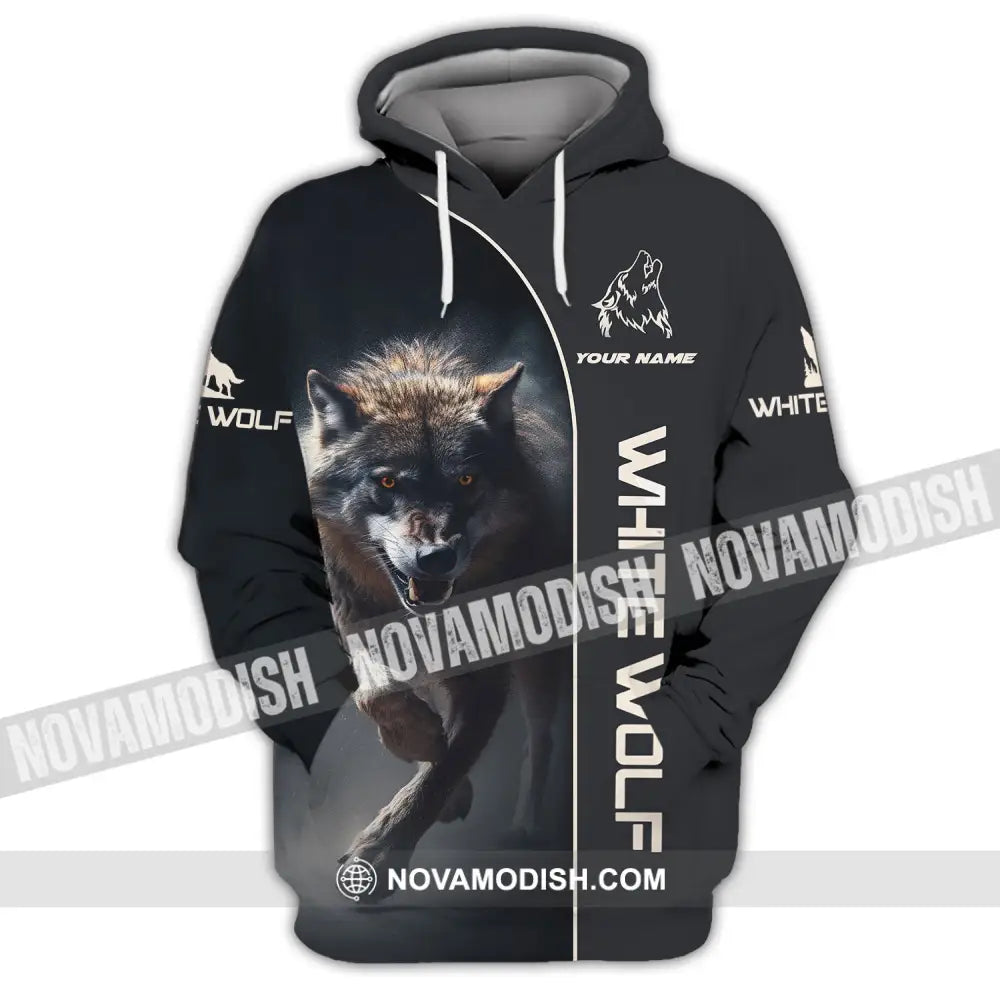 Unisex Shirt - Custom Name Shirt - White Wolf Shirt - White Wolf Name Hoodie / S T-shirt