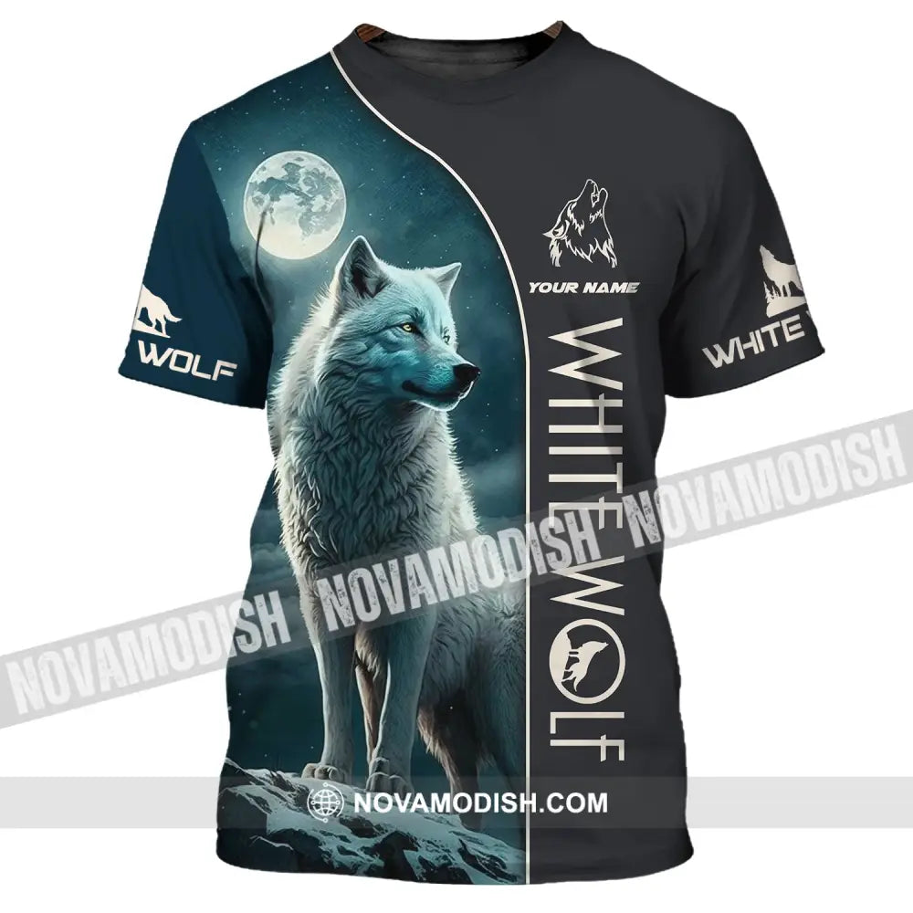 Unisex Shirt - Custom Name Shirt - White Wolf Shirt - White Wolf T-Shirt / S T-shirt