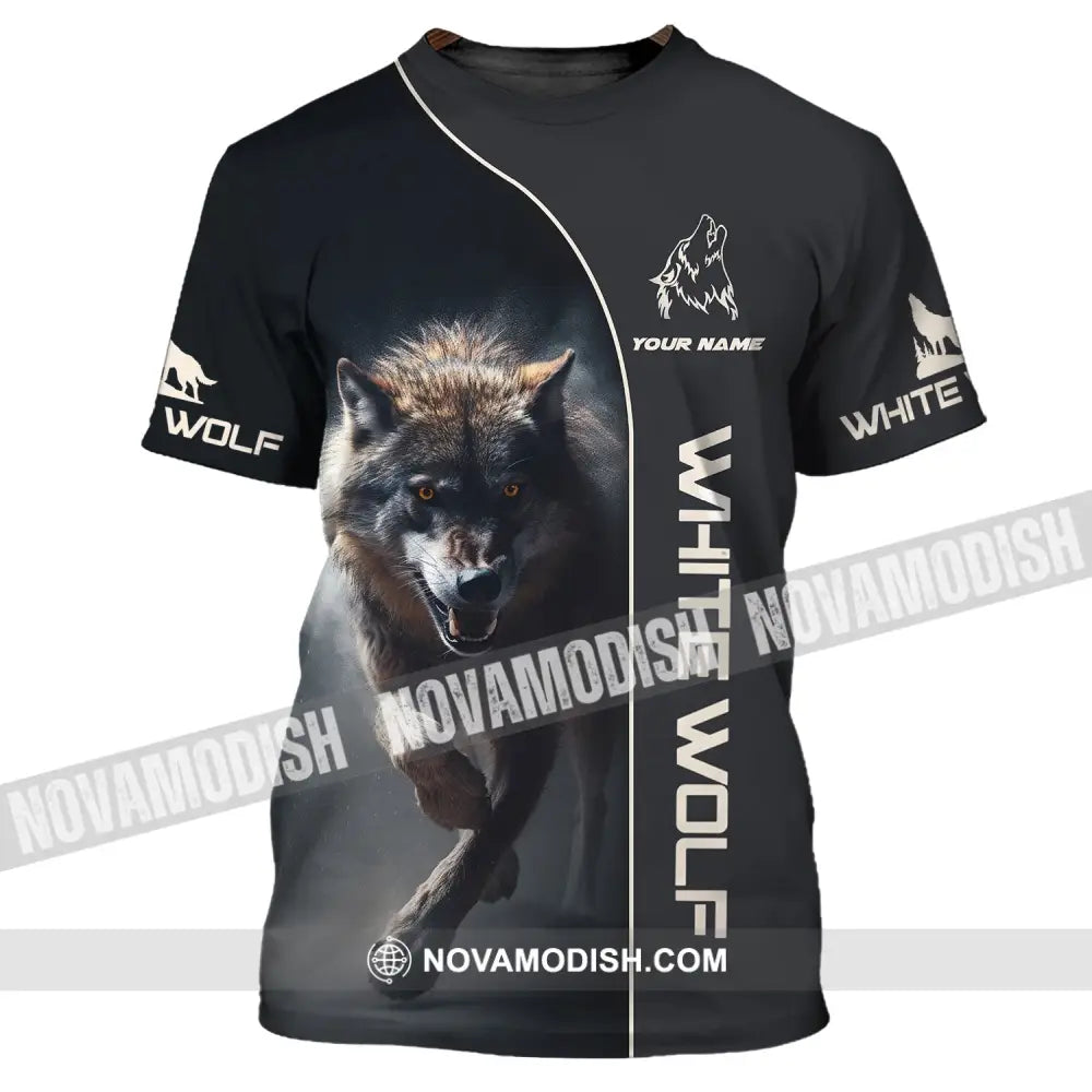 Unisex Shirt - Custom Name Shirt - White Wolf Shirt - White Wolf Name T-Shirt / S T-shirt