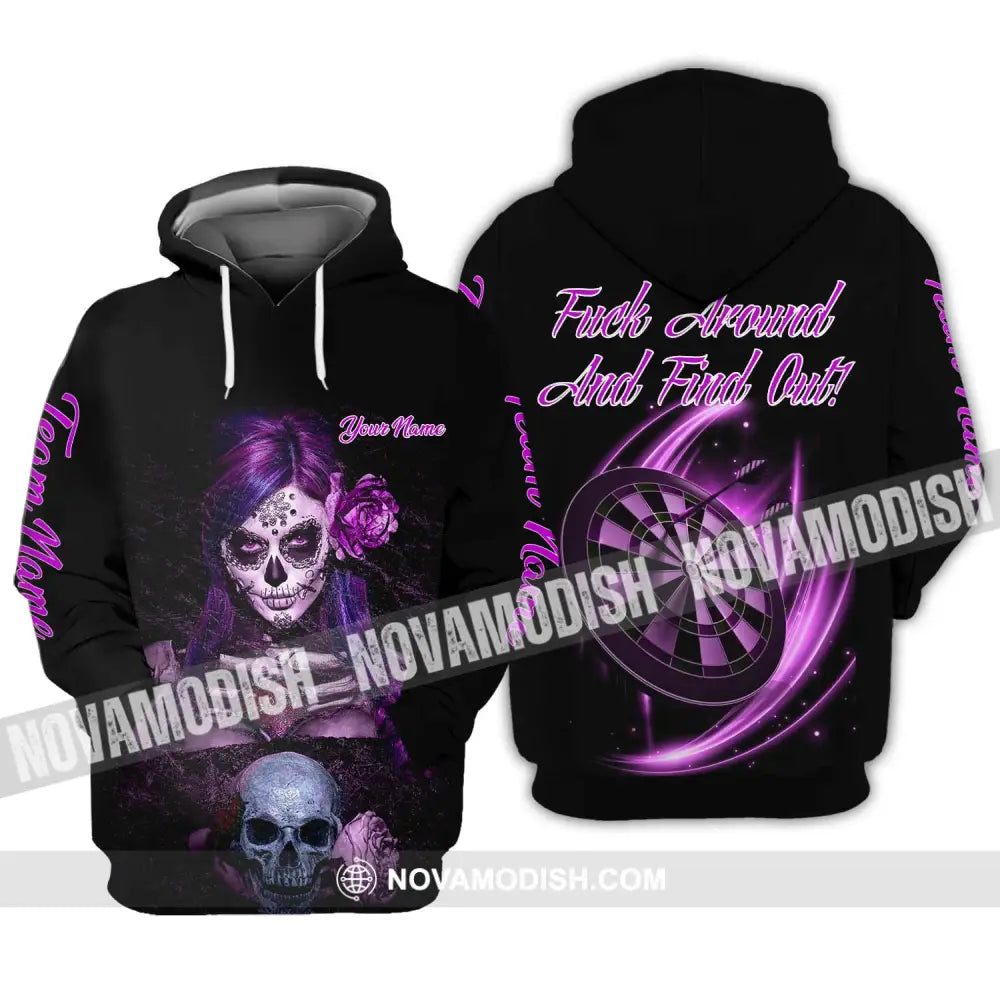 Unisex Shirt - Custom Name Witch Darts Shirt Hoodie / S T-shirt
