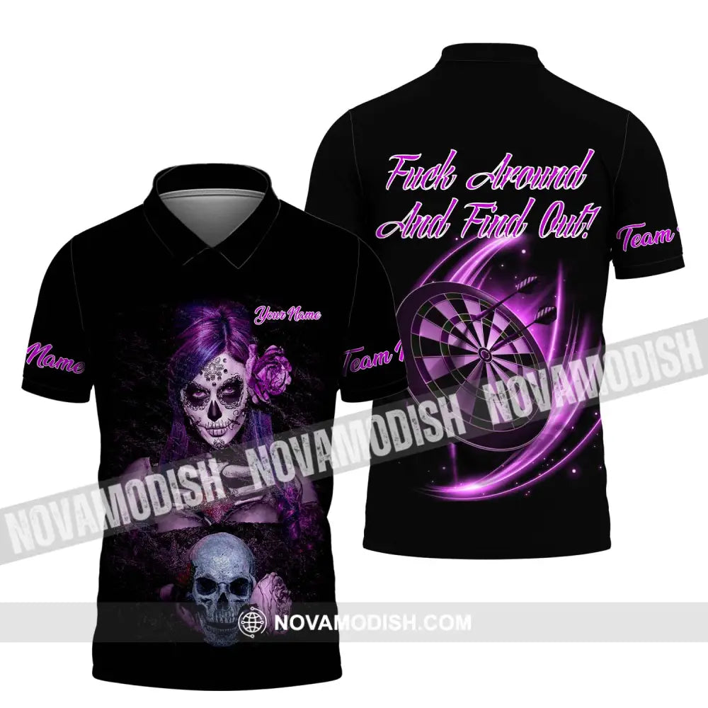 Unisex Shirt - Custom Name Witch Darts Shirt Polo Shirt / S T-shirt
