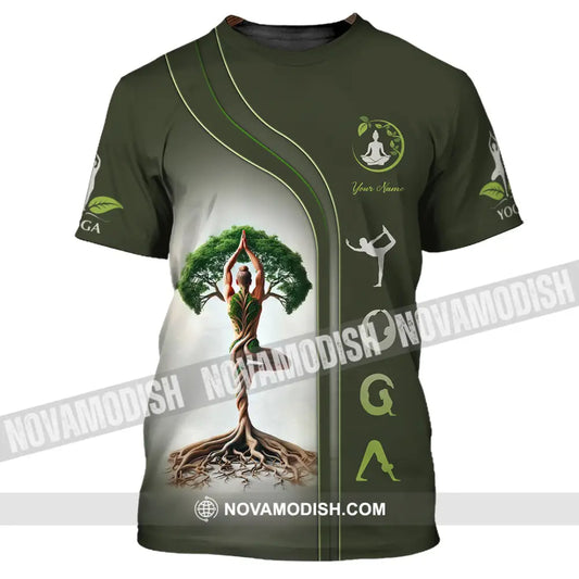 Unisex Shirt Custom Name Yoga Lover Gift T-Shirt / S T-Shirt