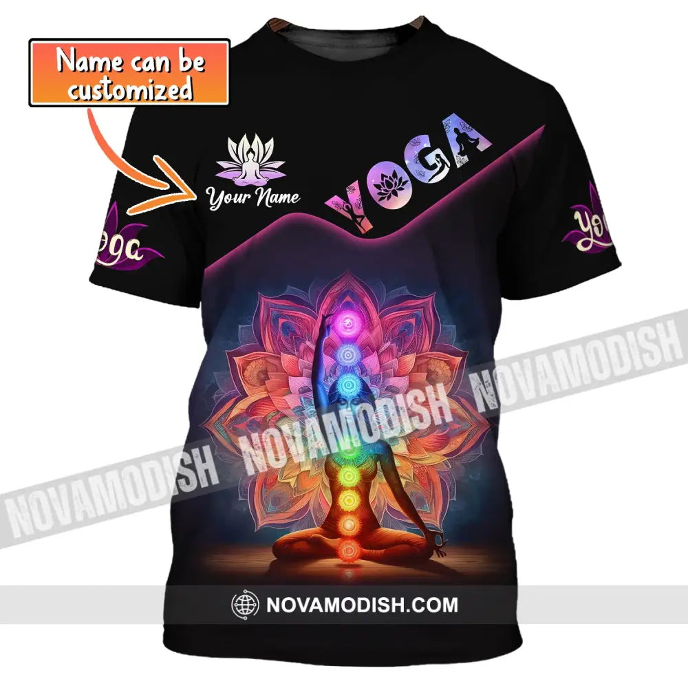 Unisex Shirt Custom Name Yoga Lover T-Shirt Gifts T-Shirt