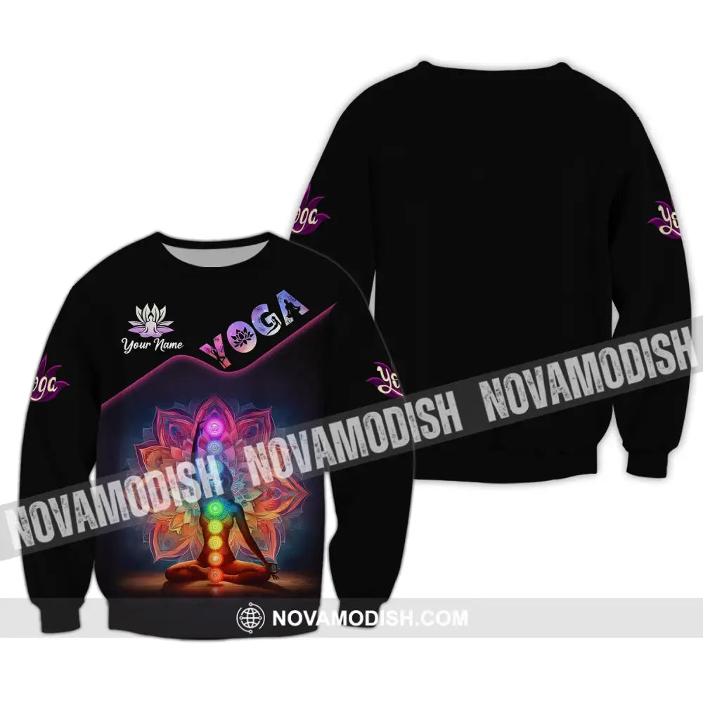Unisex Shirt Custom Name Yoga Lover T-Shirt Gifts Long Sleeve / S T-Shirt