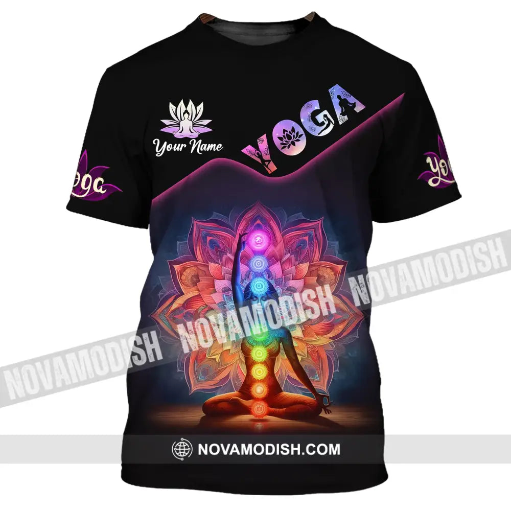 Unisex Shirt Custom Name Yoga Lover T-Shirt Gifts T-Shirt / S