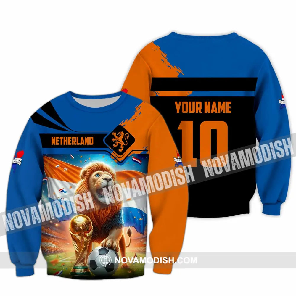 Unisex Shirt - Custom Netherlands 3D Shirt Long Sleeve / S T-shirt