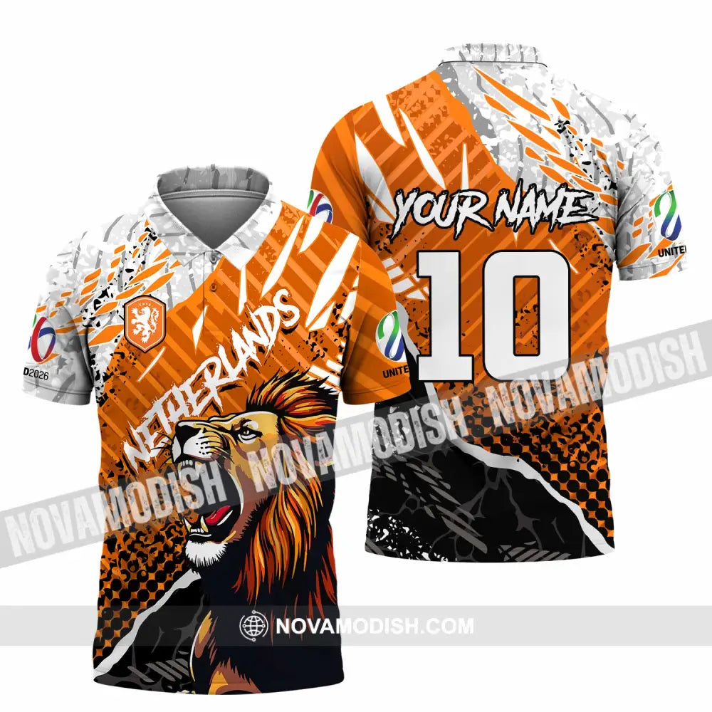 Unisex Shirt - Custom Netherlands 3D Shirt Polo Shirt / S T-shirt