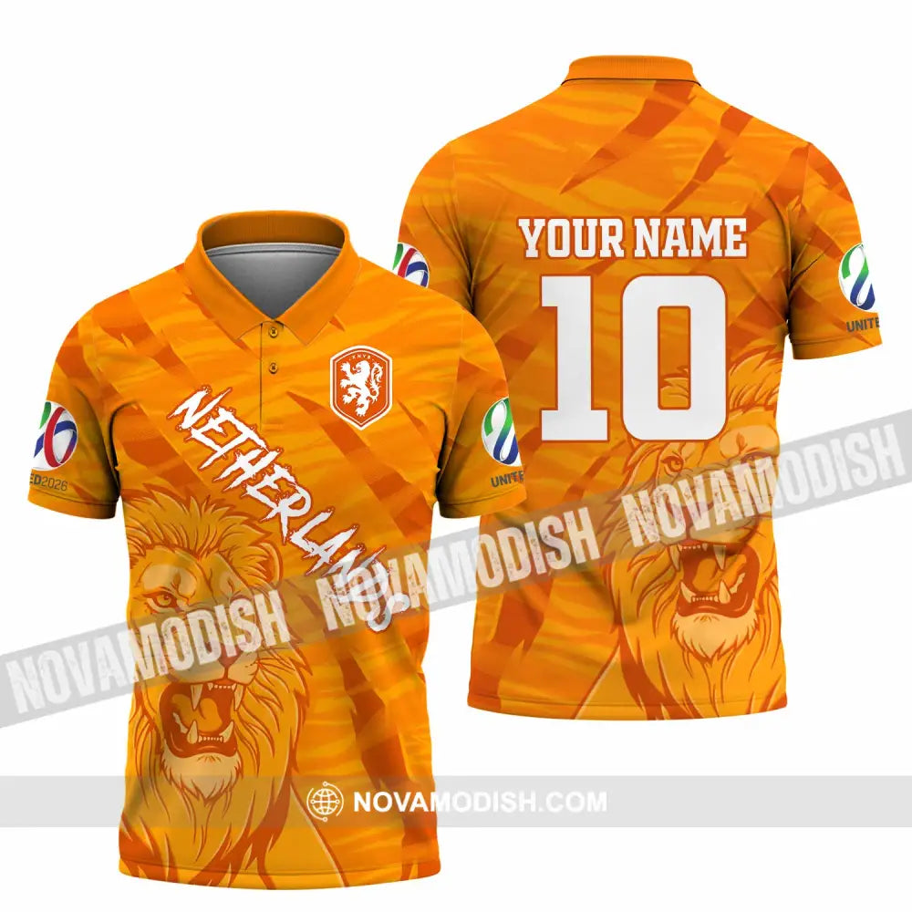 Unisex Shirt - Custom Netherlands 3D Shirt Polo Shirt / S T-shirt