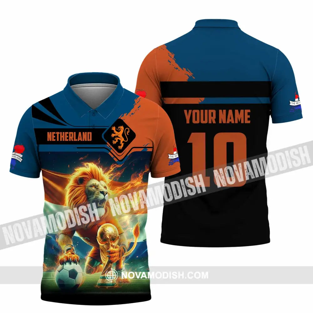 Unisex Shirt - Custom Netherlands 3D Shirt Polo Shirt / S T-shirt