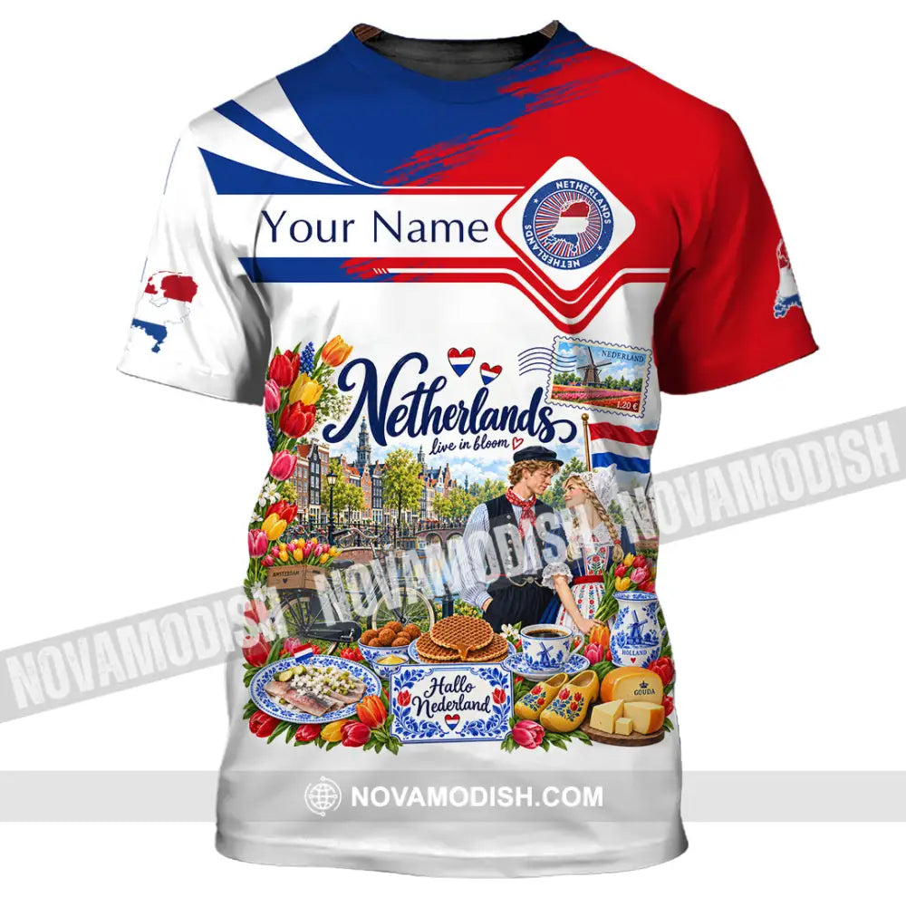 Unisex Shirt - Custom Netherlands Shirt - T-Shirt / S - T-shirt