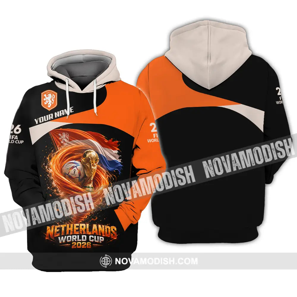 Unisex Shirt - Custom Netherlands World Cup 2026 3D Shirt - Hoodie / S - T-shirt