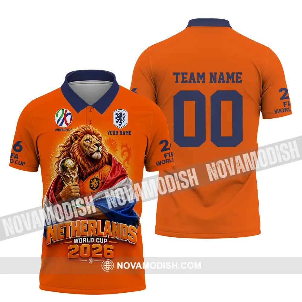 Unisex Shirt - Custom Netherlands World Cup 2026 3D Shirt - Polo Shirt / S - T-shirt