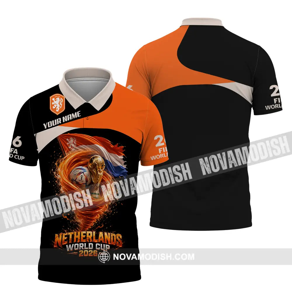 Unisex Shirt - Custom Netherlands World Cup 2026 3D Shirt - Polo Shirt / S - T-shirt