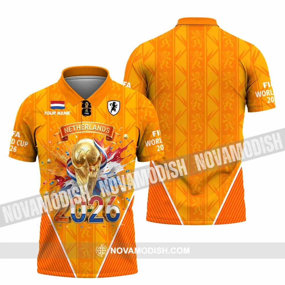Unisex Shirt - Custom Netherlands World Cup 2026 3D Shirt Polo Shirt / S T-shirt