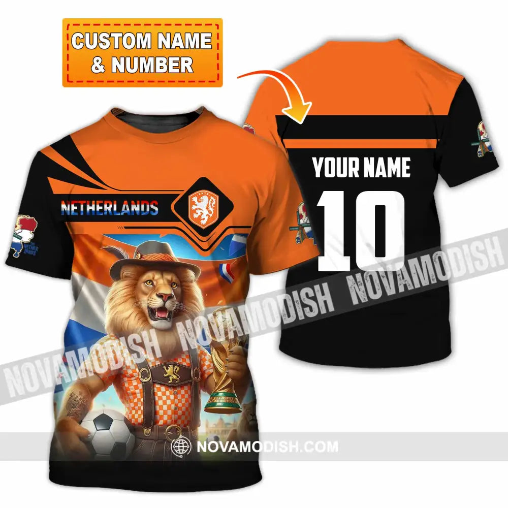 Unisex Shirt - Custom Netherlands World Cup 2026 3D Shirt T-shirt