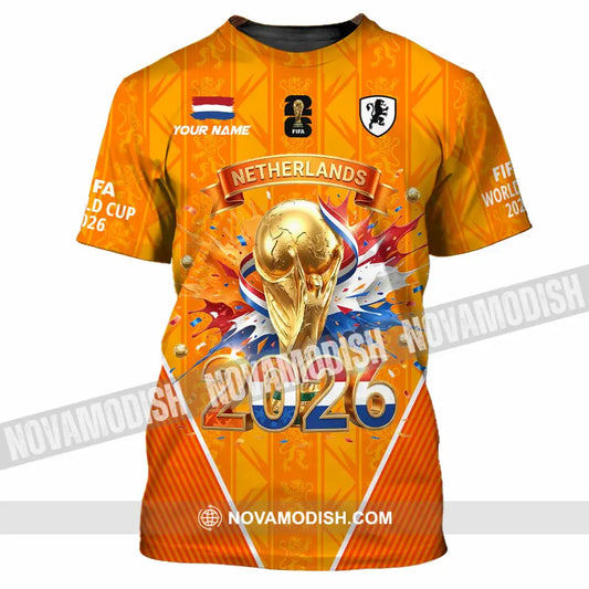 Unisex Shirt - Custom Netherlands World Cup 2026 3D Shirt T-Shirt / S T-shirt