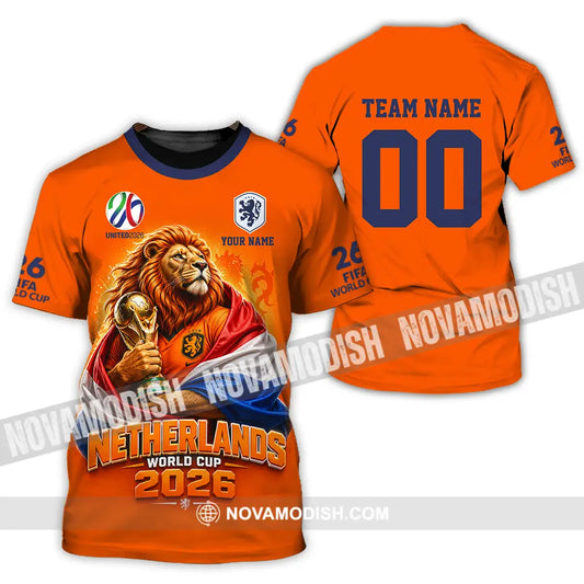 Unisex Shirt - Custom Netherlands World Cup 2026 3D Shirt - T-Shirt / S - T-shirt
