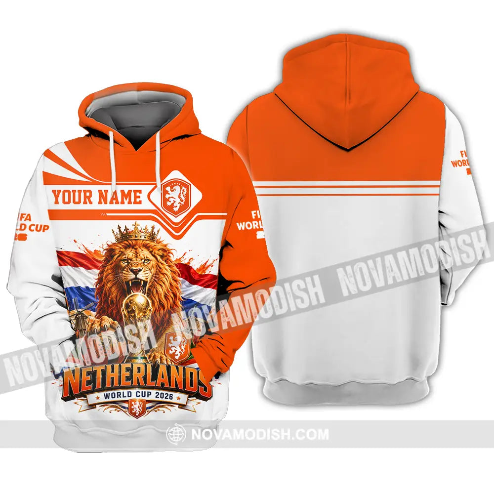 Unisex Shirt - Custom Netherlands World Cup 2026 Shirt - Hoodie / S - T-shirt