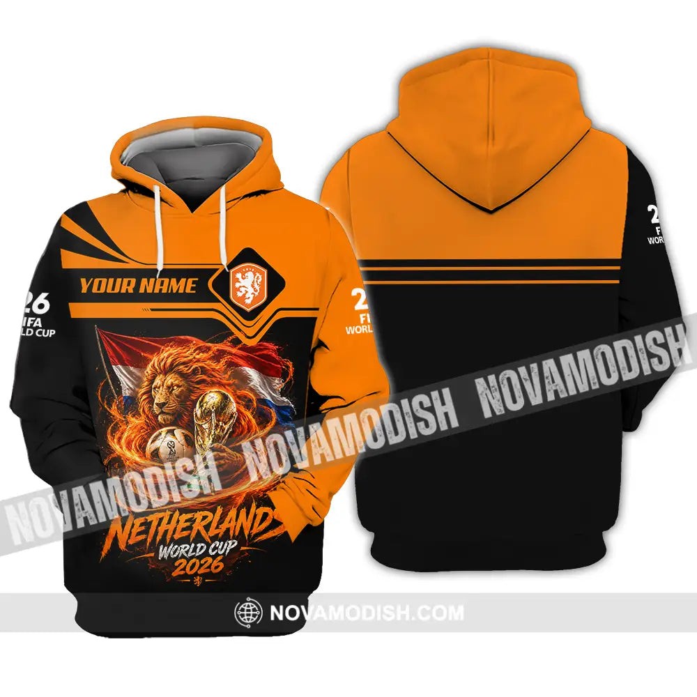 Unisex Shirt - Custom Netherlands World Cup 2026 Shirt - Hoodie / S - T-shirt