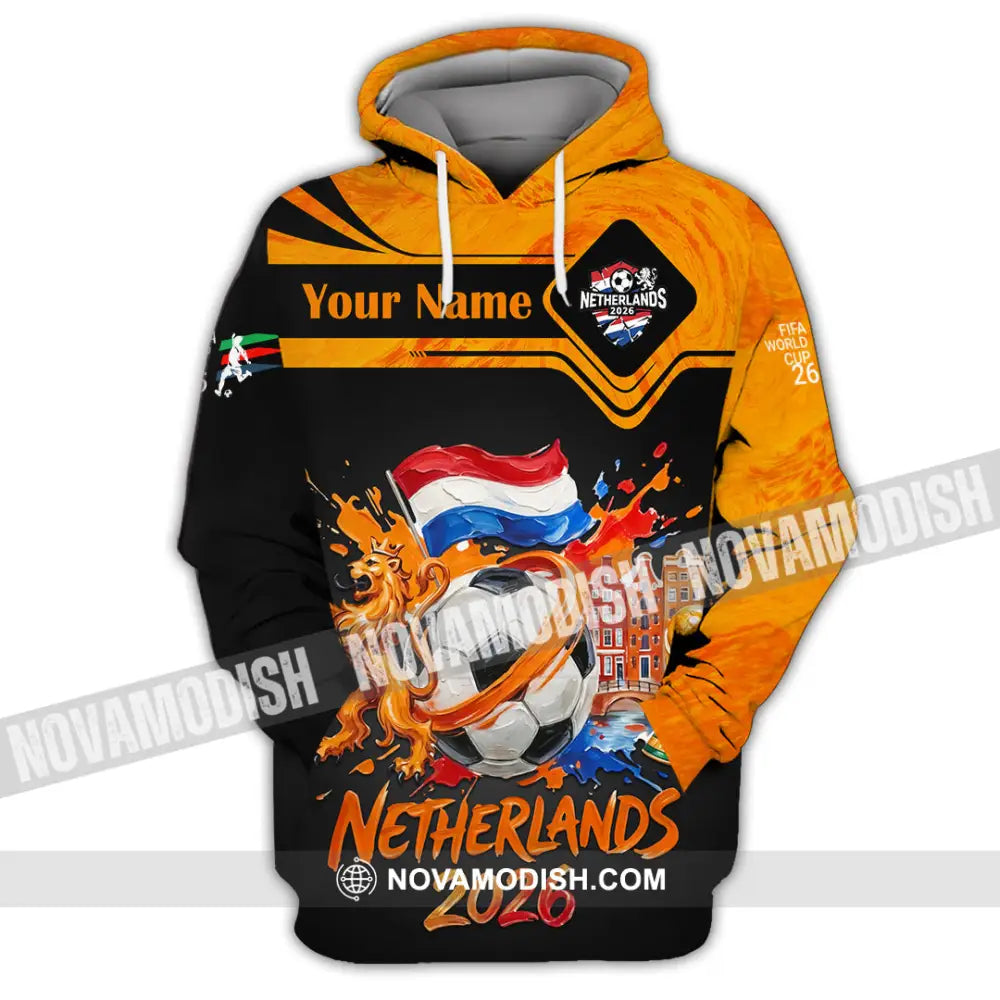 Unisex Shirt - Custom Netherlands World Cup 2026 Shirt - Hoodie / S - T-shirt