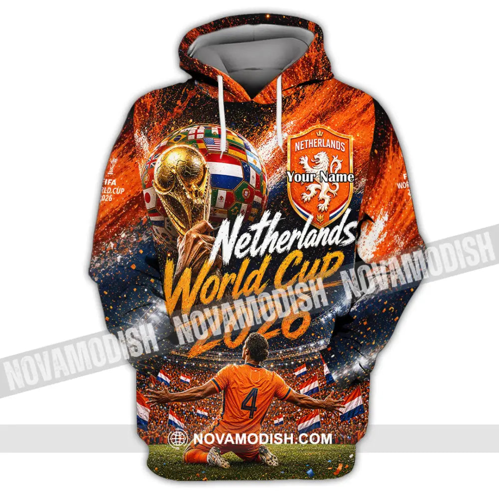 Unisex Shirt - Custom Netherlands World Cup 2026 Shirt - Hoodie / S - T-shirt