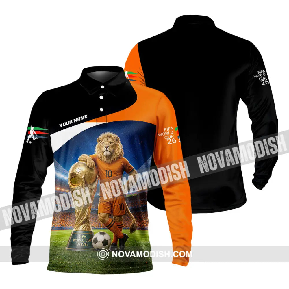 Unisex Shirt - Custom Netherlands World Cup 2026 Shirt - Long Sleeve Polo / S - T-shirt