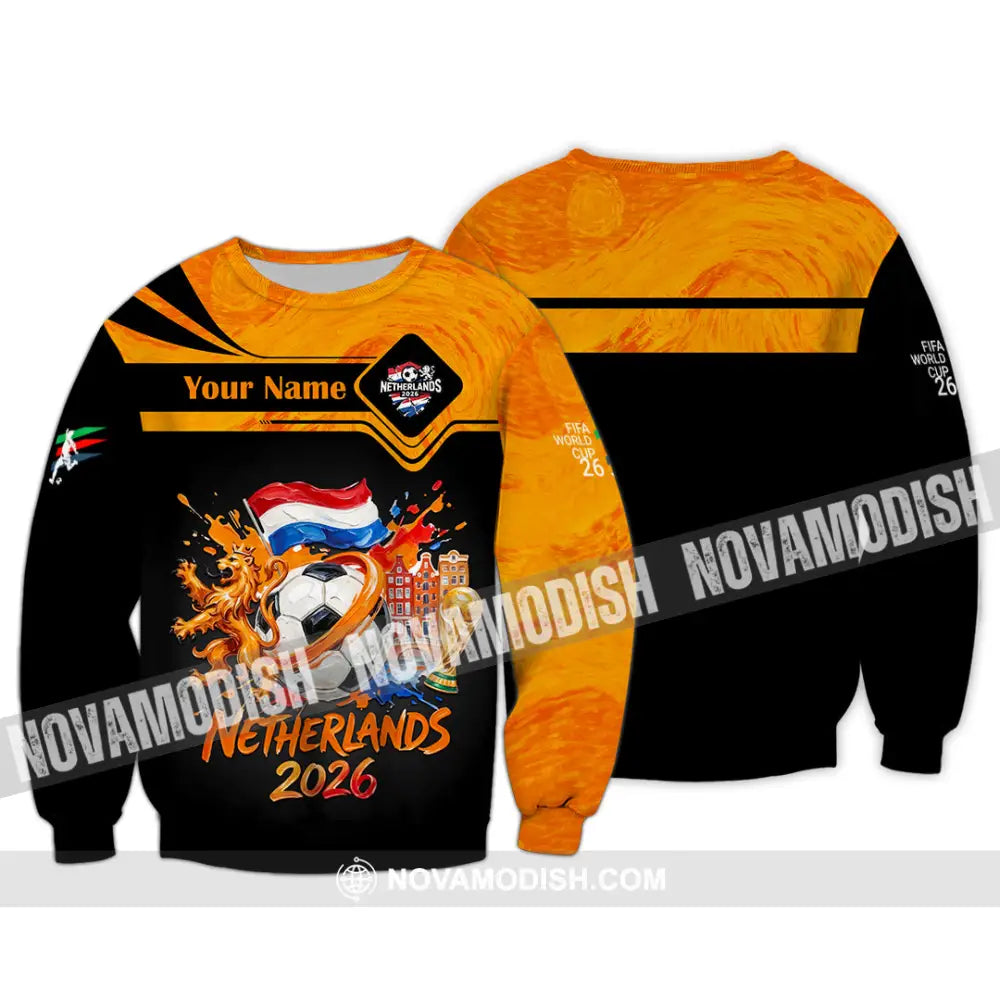 Unisex Shirt - Custom Netherlands World Cup 2026 Shirt - Long Sleeve / S - T-shirt