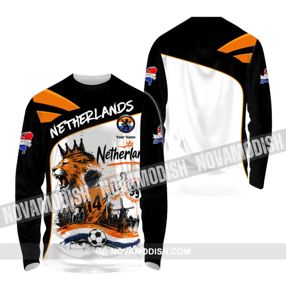 Unisex Shirt - Custom Netherlands World Cup 2026 Shirt - Long Sleeve Shirt / S - T-shirt