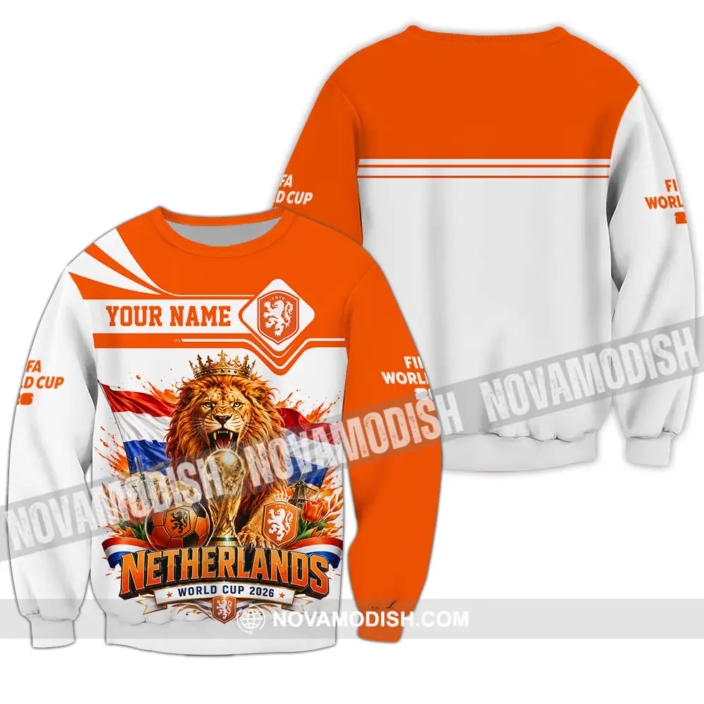 Unisex Shirt - Custom Netherlands World Cup 2026 Shirt - Long Sleeve / S - T-shirt
