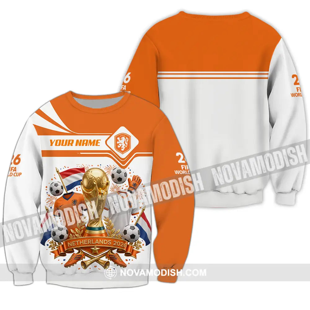 Unisex Shirt - Custom Netherlands World Cup 2026 Shirt - Long Sleeve / S - T-shirt