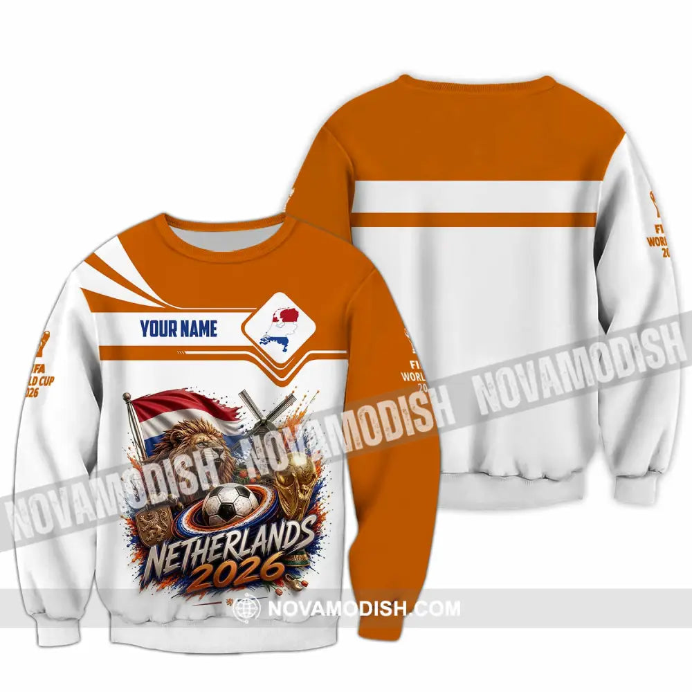 Unisex Shirt - Custom Netherlands World Cup 2026 Shirt - Long Sleeve / S - T-shirt