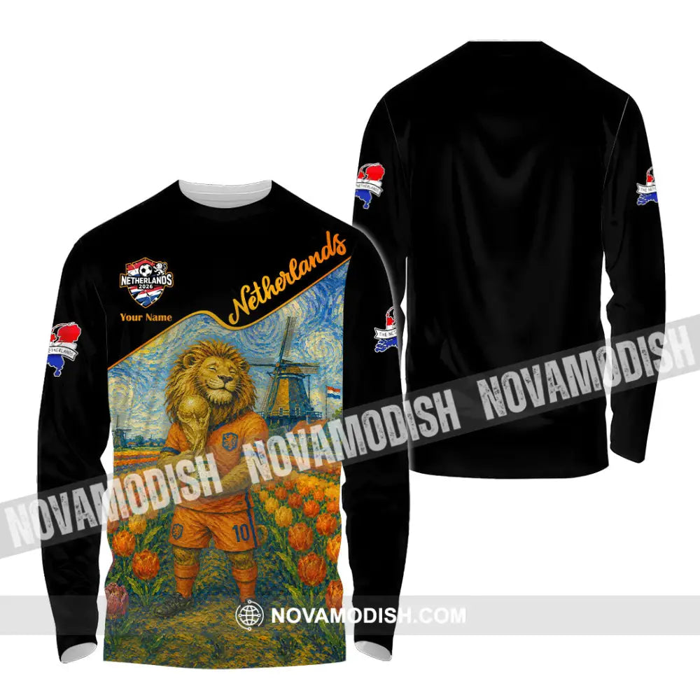 Unisex Shirt - Custom Netherlands World Cup 2026 Shirt - Long Sleeve Shirt / S - T-shirt