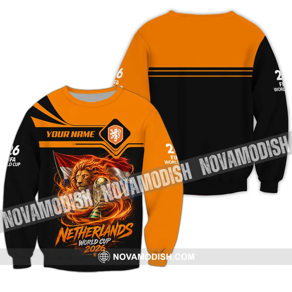 Unisex Shirt - Custom Netherlands World Cup 2026 Shirt - Long Sleeve / S - T-shirt