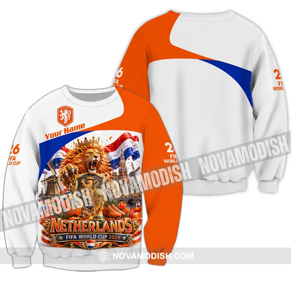 Unisex Shirt - Custom Netherlands World Cup 2026 Shirt - Long Sleeve / S - T-shirt