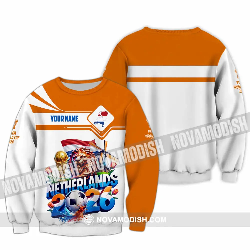 Unisex Shirt - Custom Netherlands World Cup 2026 Shirt - Long Sleeve / S - T-shirt