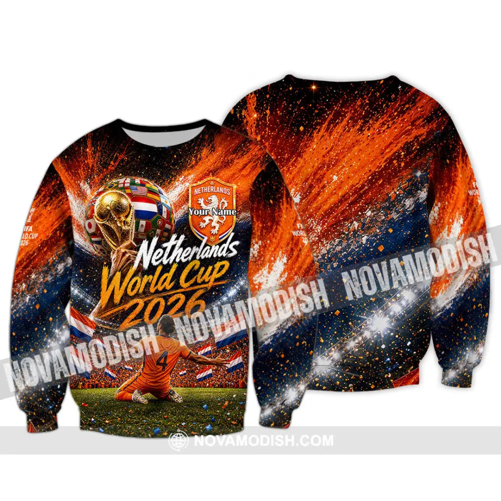 Unisex Shirt - Custom Netherlands World Cup 2026 Shirt - Long Sleeve / S - T-shirt