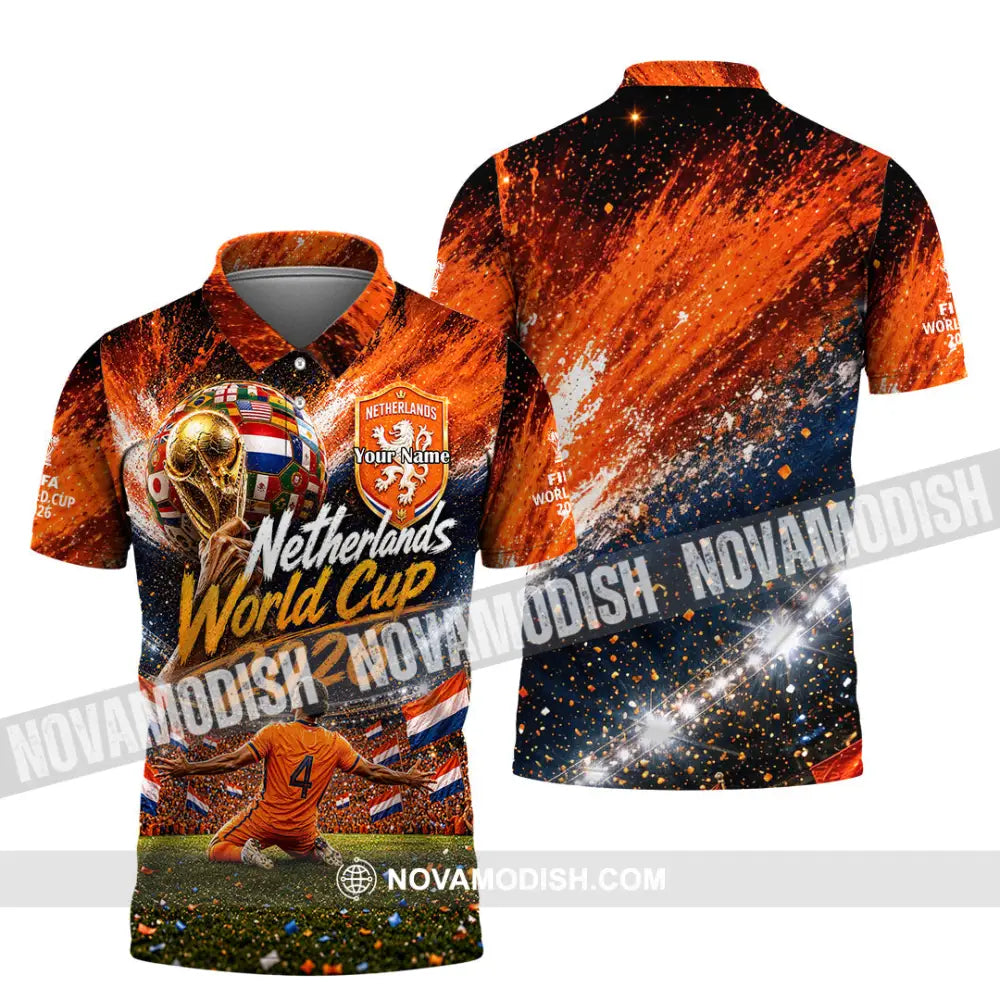 Unisex Shirt - Custom Netherlands World Cup 2026 Shirt - Polo Shirt / S - T-shirt
