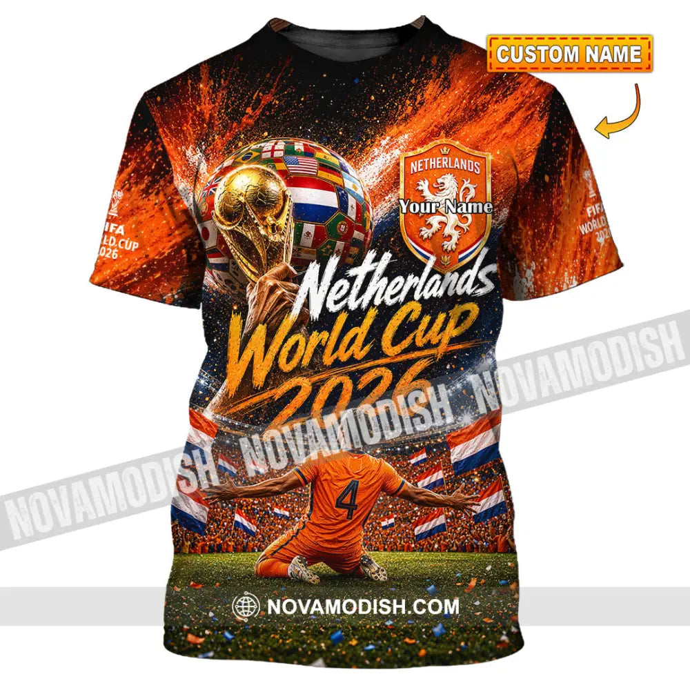 Unisex Shirt - Custom Netherlands World Cup 2026 Shirt - T-shirt