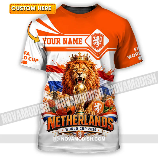 Unisex Shirt - Custom Netherlands World Cup 2026 Shirt - T-shirt