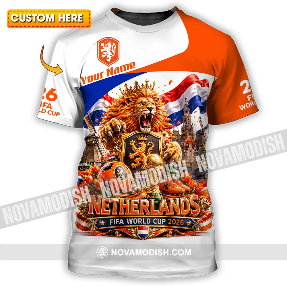 Unisex Shirt - Custom Netherlands World Cup 2026 Shirt - T-shirt