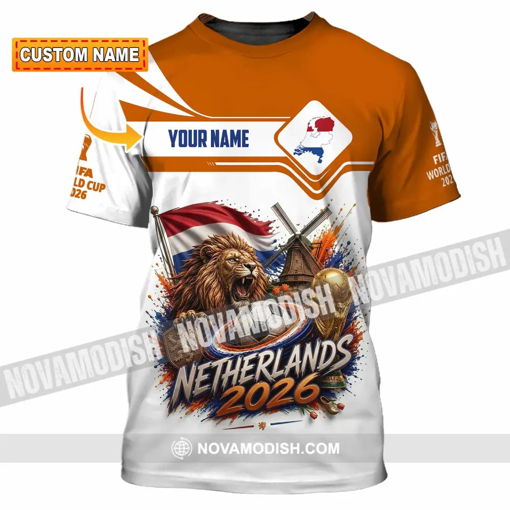 Unisex Shirt - Custom Netherlands World Cup 2026 Shirt - T-shirt