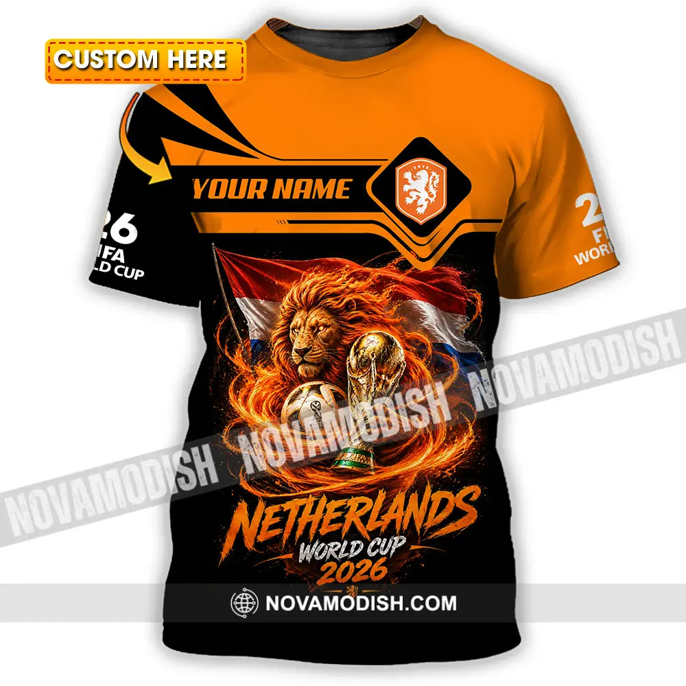 Unisex Shirt - Custom Netherlands World Cup 2026 Shirt - T-shirt