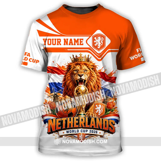 Unisex Shirt - Custom Netherlands World Cup 2026 Shirt - T-Shirt / S - T-shirt
